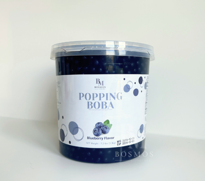 Blueberry Popping Boba 3.3Kg x 4Tubs