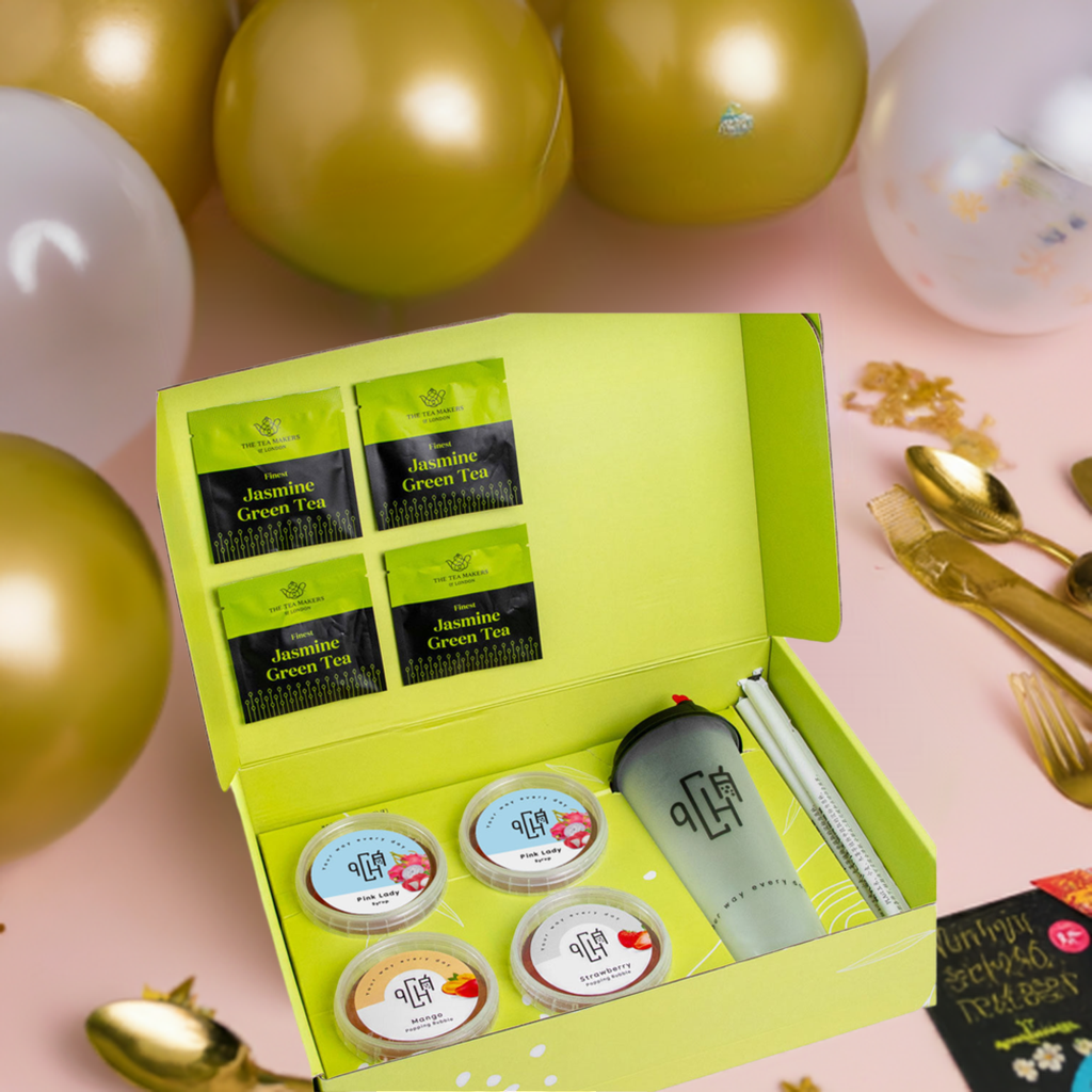 Pink Lady Bubble Tea Set Kit